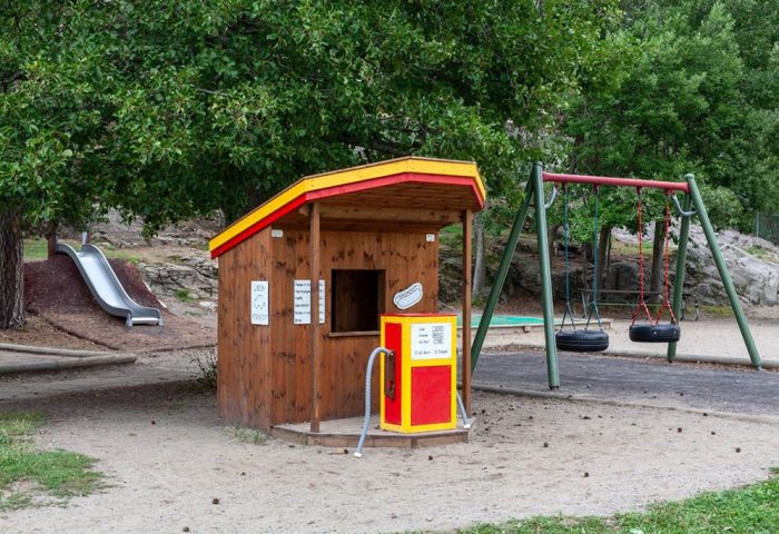 Lekeplassen til Tryggheim barnehage. Foto